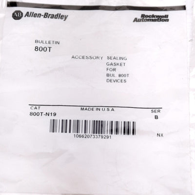 New Lot of 3 Allen-Bradley 800T-N19 Replacement Pushbutton Gasket 10 pack, 30mm
