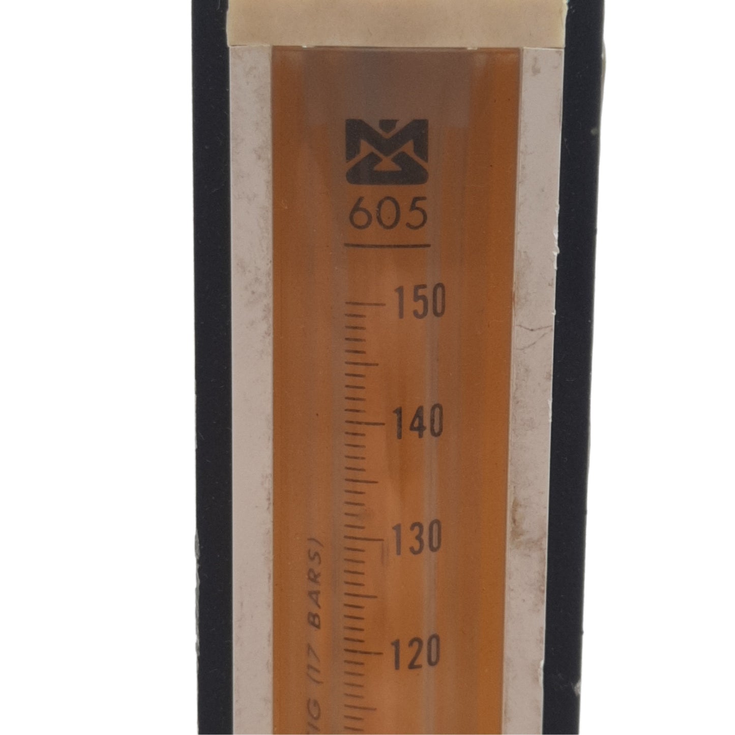 Used Matheson ME14C201E100 Flowmeter, 6-150sccm Air, 1/8in NPT, 150mm Scale, 250psig