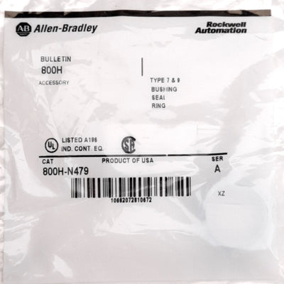 New Lot of 10 Allen-Bradley 800H-N479 Bushing Seal Ring, Type 7 and 9, 30mm