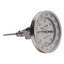 Used Tel-Tru AA575R Bimetal Thermometer ø5" Dial, 4" Stem, 0-250°F, 1/2" NPT