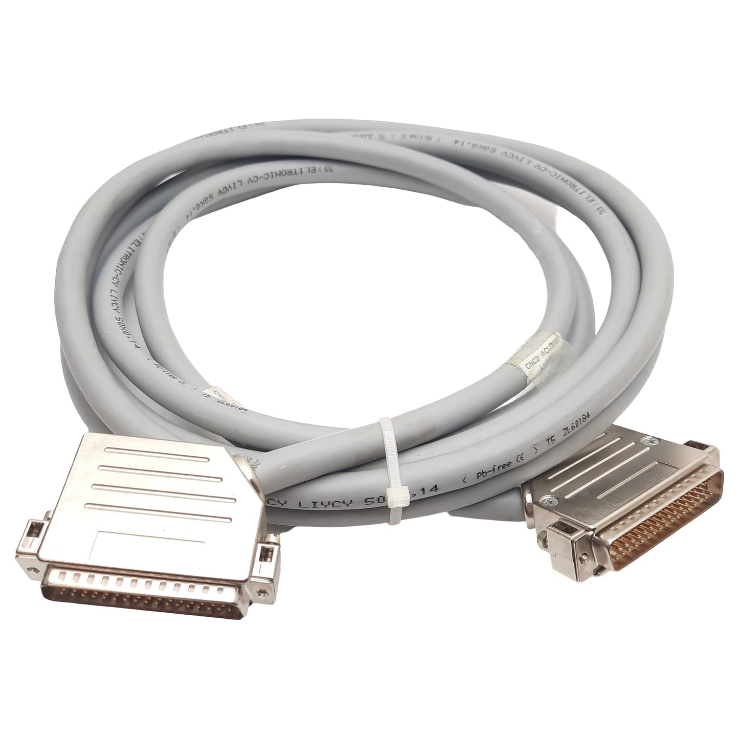 Used Sonder Bau CNC2/MCU3000 Cordset, DB50M x DB50M Connectors, 3.5 Meters Cable