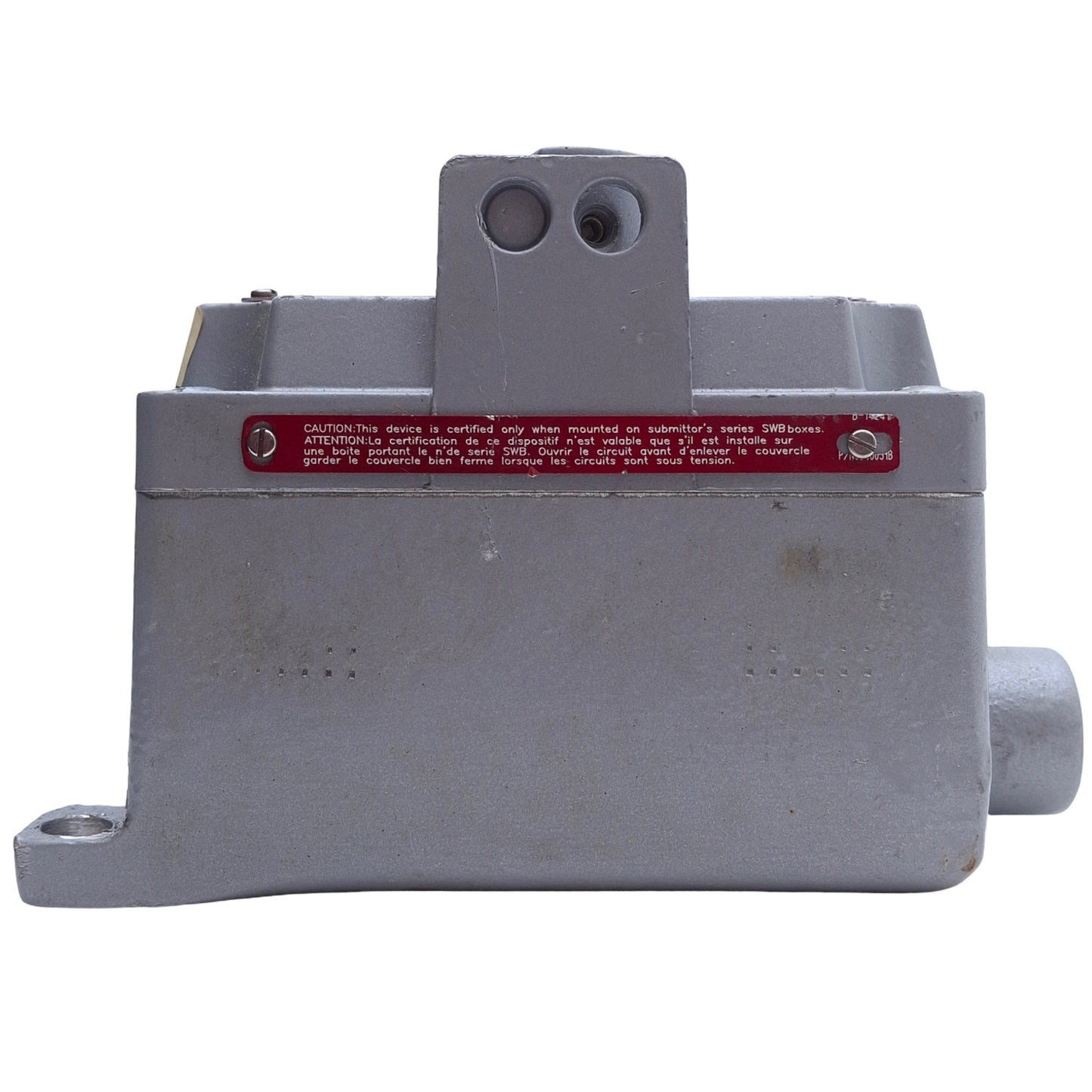 Used Killark XS-1C Tumbler Switch Cover w/ Device, SPST 1-Pole, 120/277VAC 20A