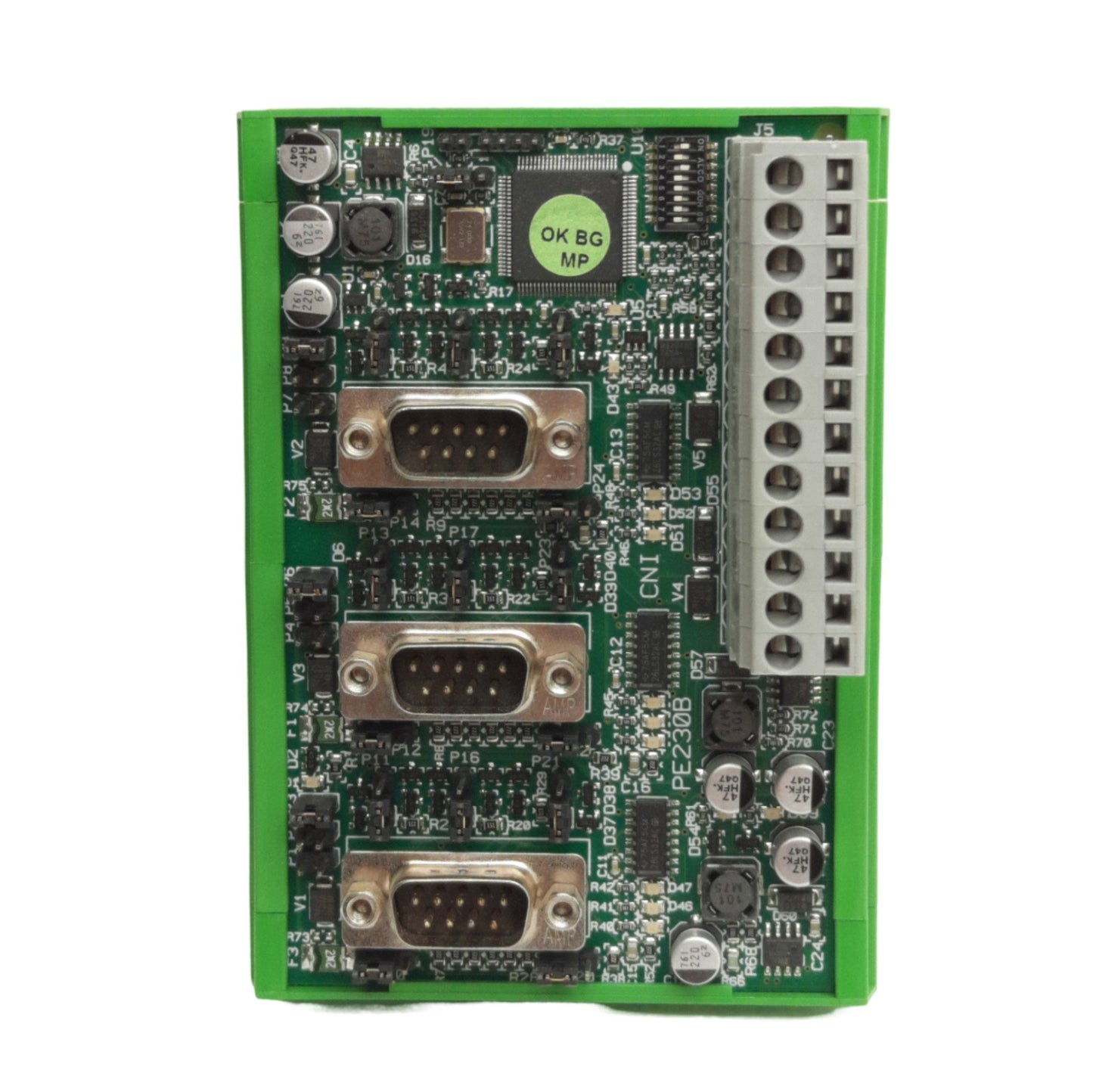 Used HSD P230B CNC Interface Module 24VDC, DB9M Connectors, For RTU540 Controller