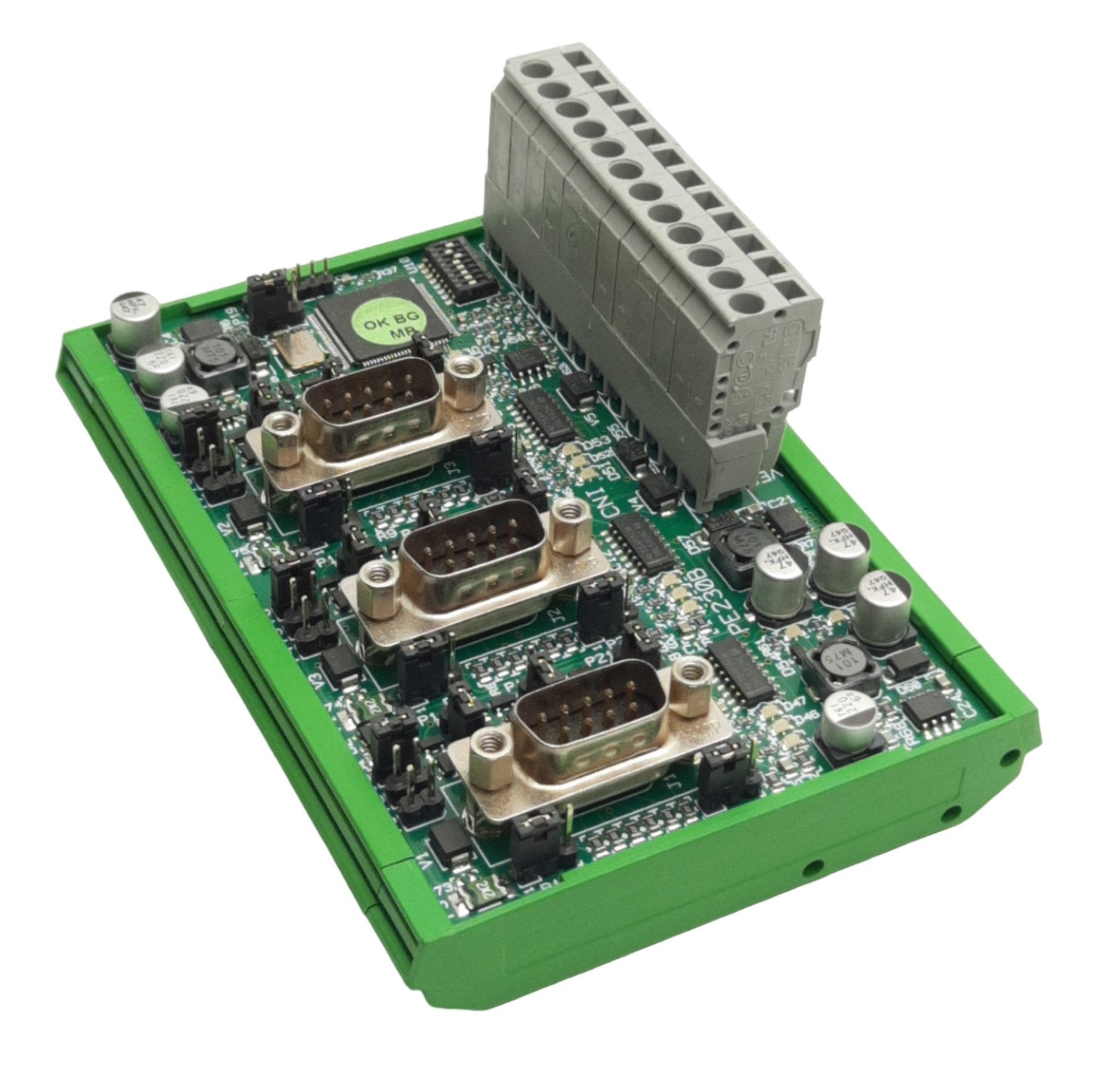 Used HSD P230B CNC Interface Module 24VDC, DB9M Connectors, For RTU540 Controller