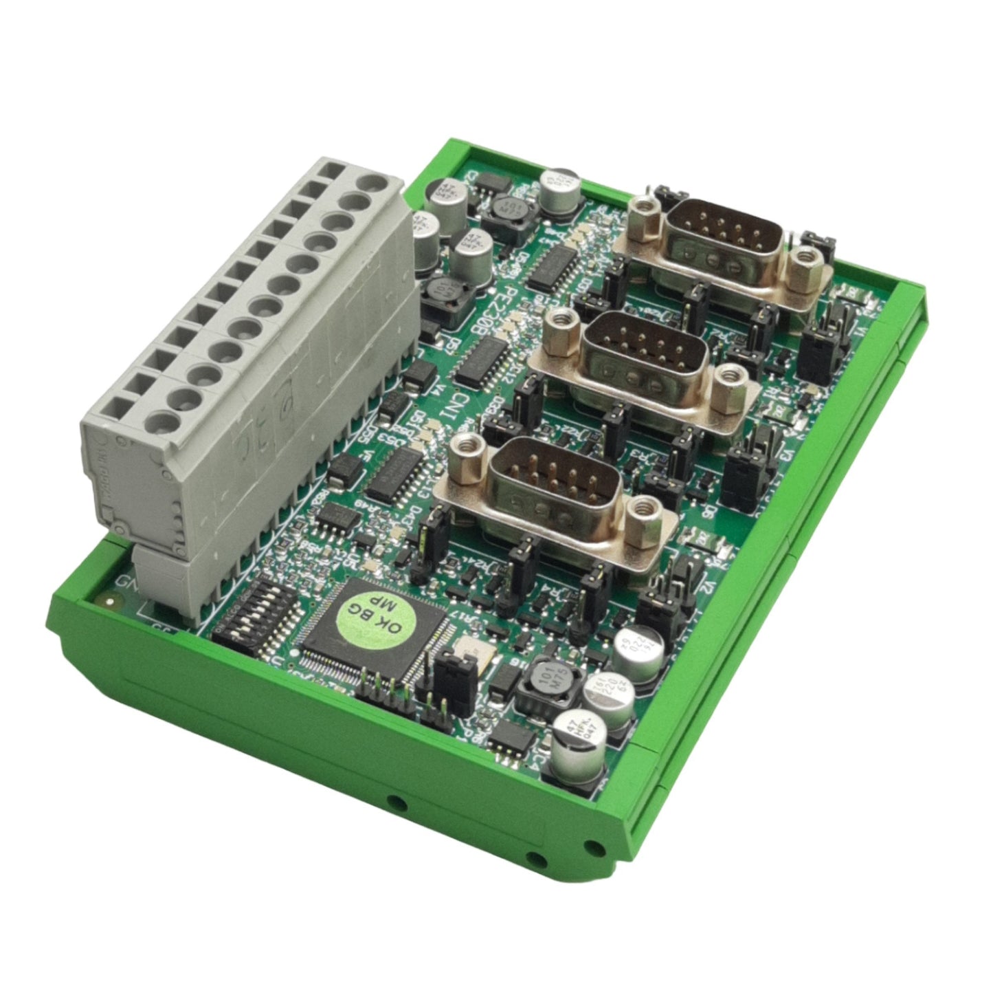 Used HSD P230B CNC Interface Module 24VDC, DB9M Connectors, For RTU540 Controller