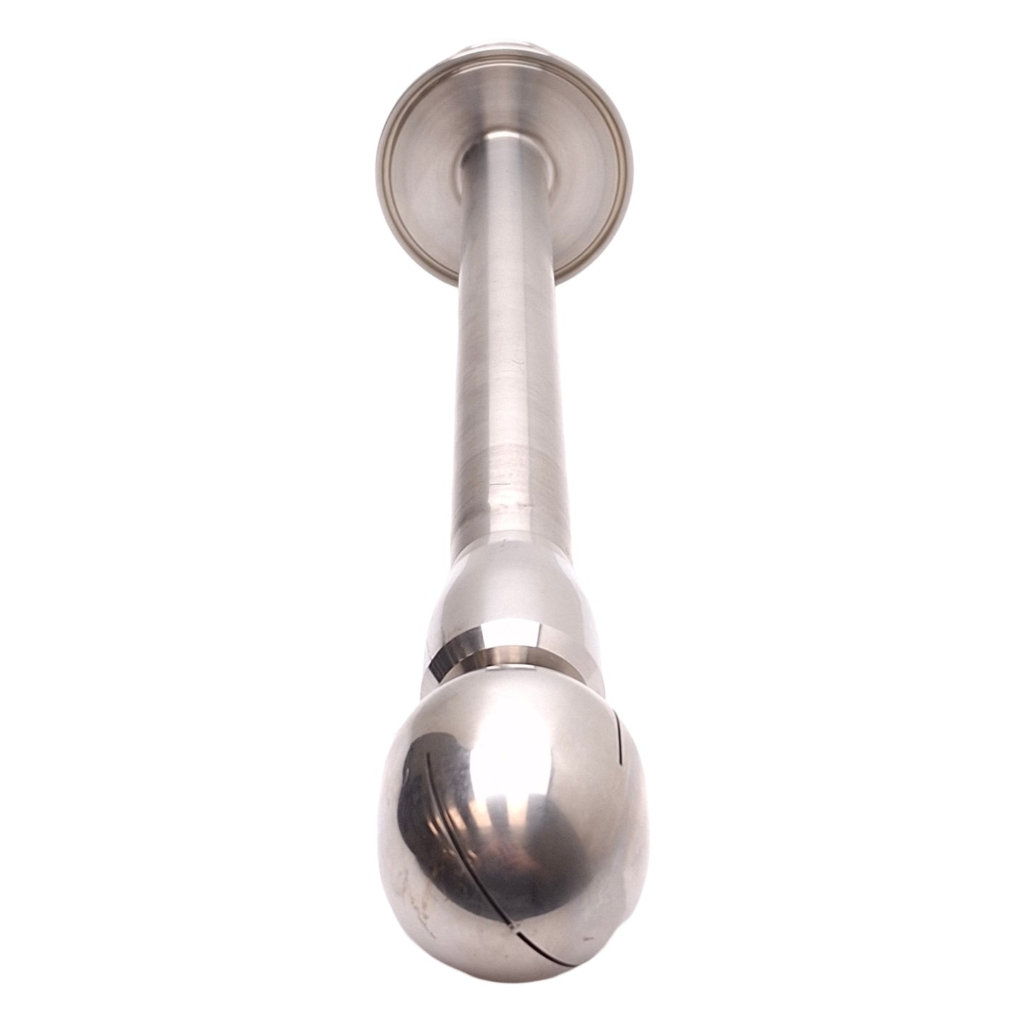 Used Rotating CIP Spray Ball, Stainless Steel, 1in Tri-Clamp Flange, 15.25in Long