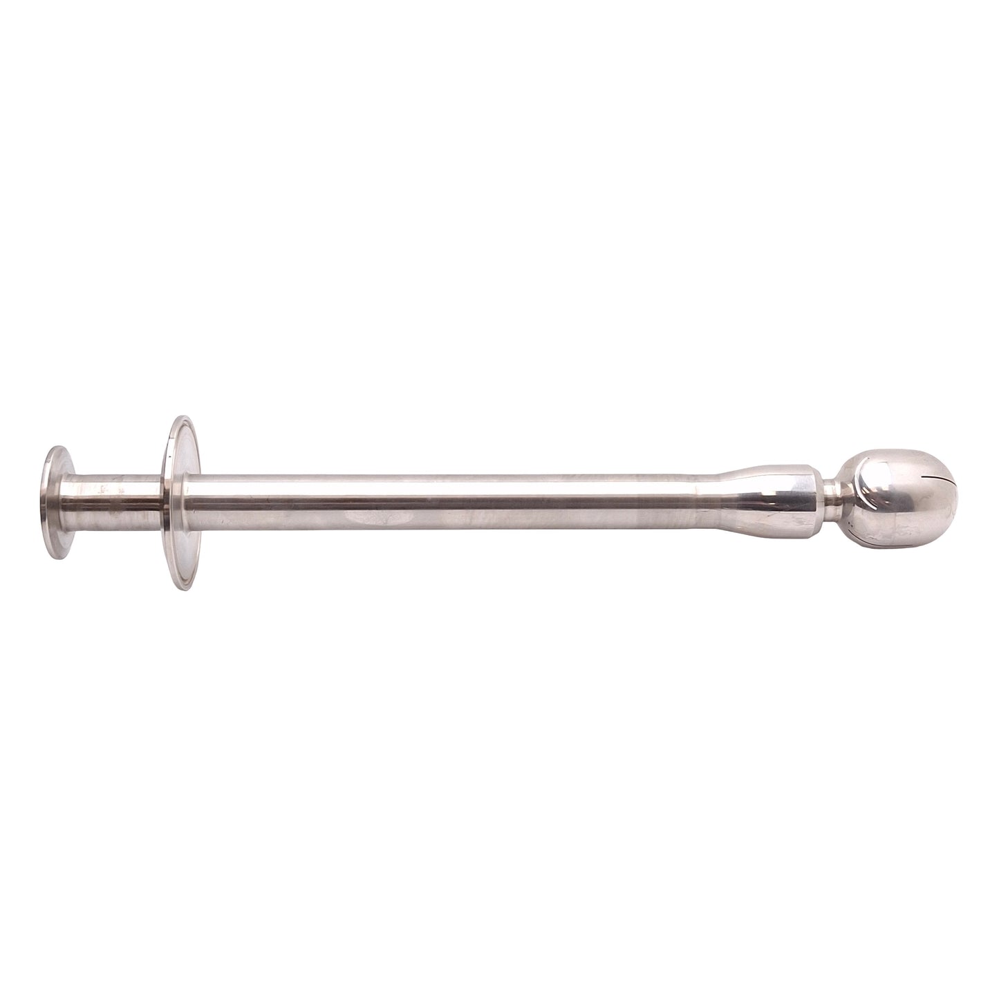 Used Rotating CIP Spray Ball, Stainless Steel, 1in Tri-Clamp Flange, 15.25in Long
