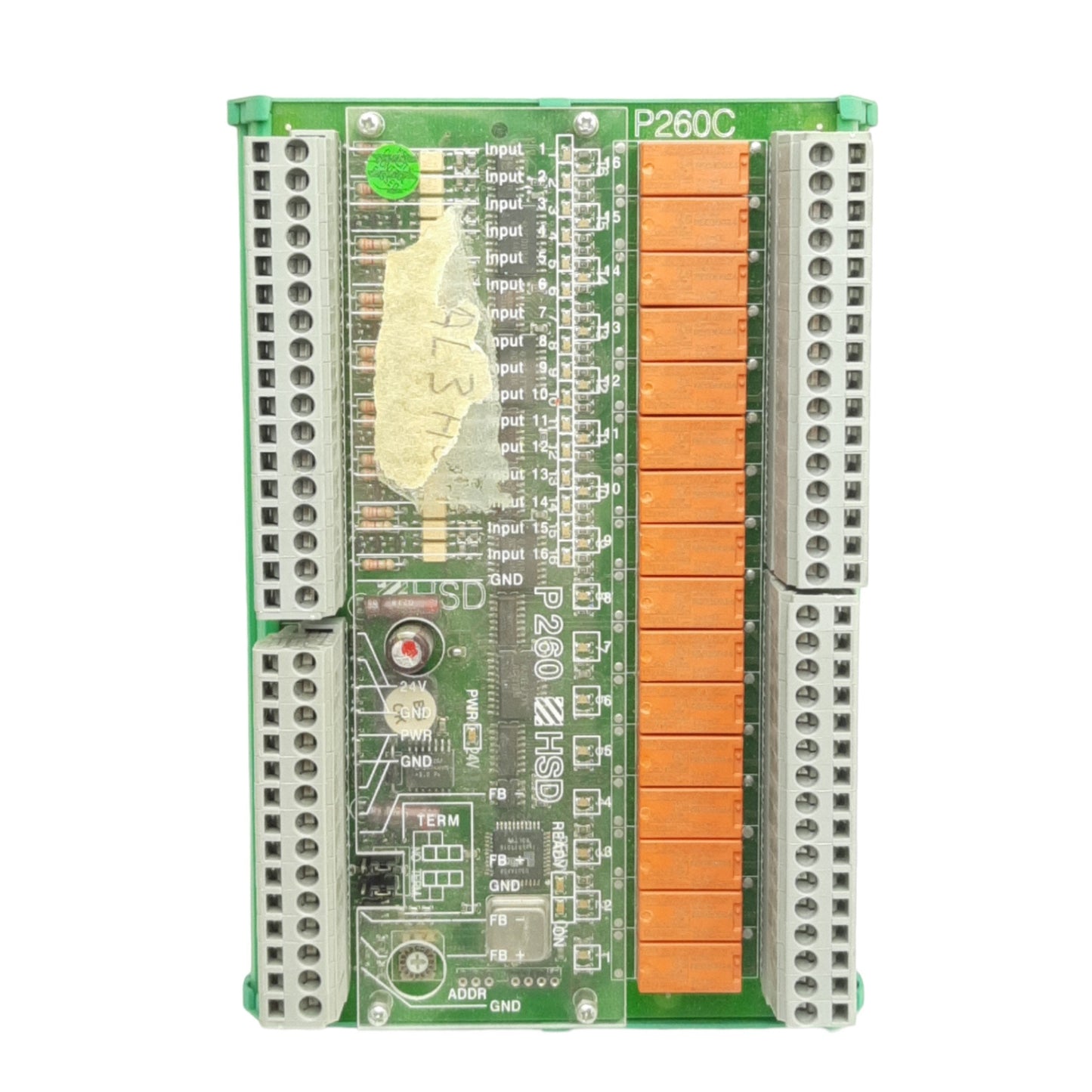 Used HSD P260C CNC Interface/Relay Module, 16-Input Points, For RTU540 Controller
