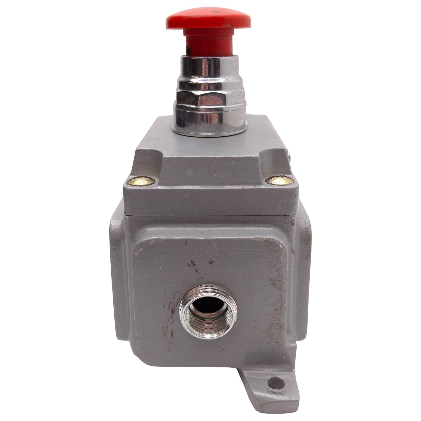 Used Killark XCS-0MRM3 Hazardous Location Push/Pull Stop Button Enclosure, 600VAC 10A