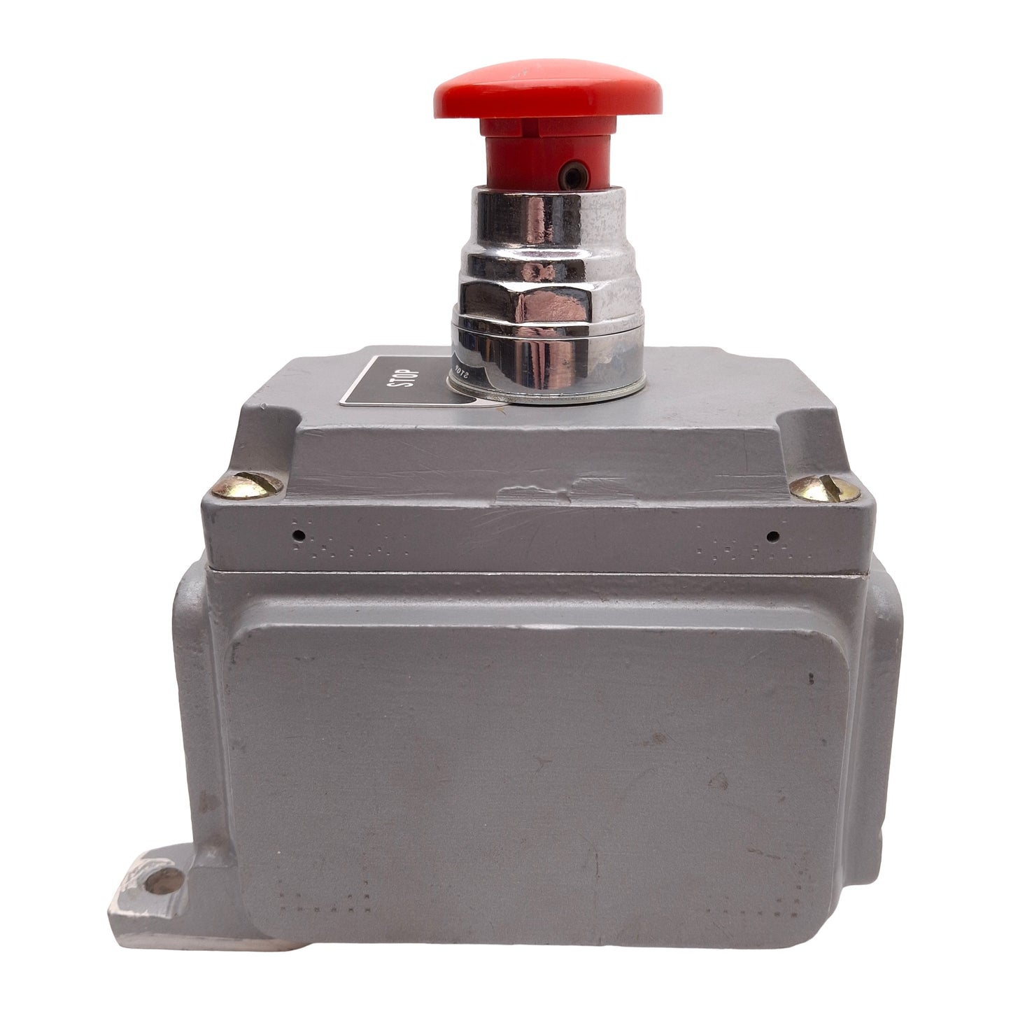 Used Killark XCS-0MRM3 Hazardous Location Push/Pull Stop Button Enclosure, 600VAC 10A