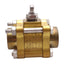 Used Swagelok B-63TF8 Brass 60 Series 3-Piece Ball Valve, 2-Way, 1500PSI, 1/2in NPT