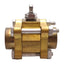 Used Swagelok B-63TF8 Brass 60 Series 3-Piece Ball Valve, 2-Way, 1500PSI, 1/2in NPT