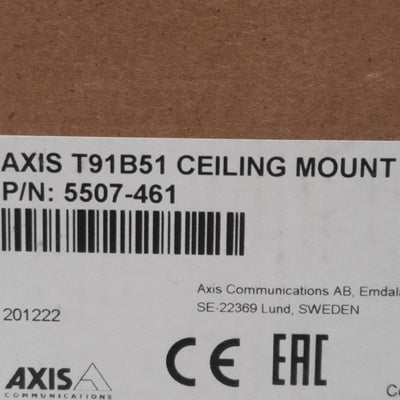 New Axis 5507-461 T91B51 Ceiling Mount For PTZ & Fixed Domes, 1.5in NPS, ±45° Pivot