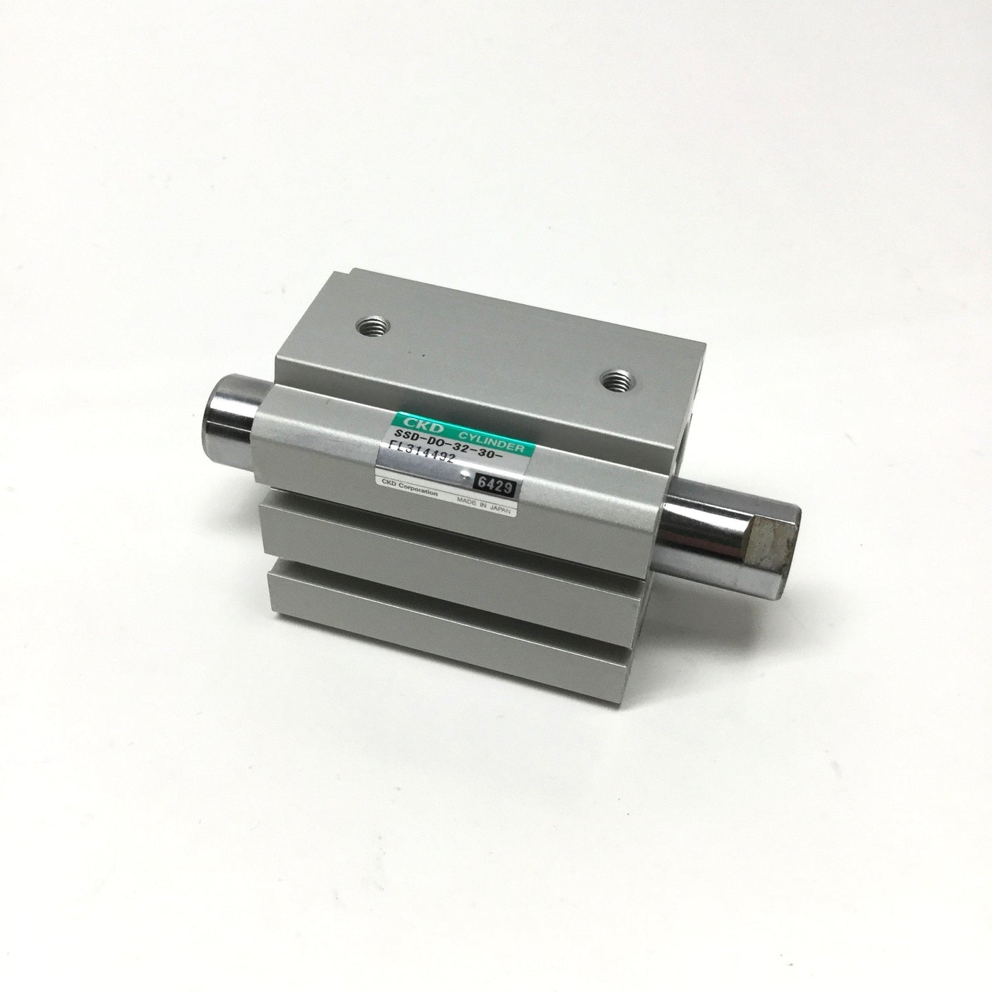 Used CKD SSD-DO-32-30 Double-Rod, Low Speed Air Cylinder 32mm Bore, 30mm Stroke