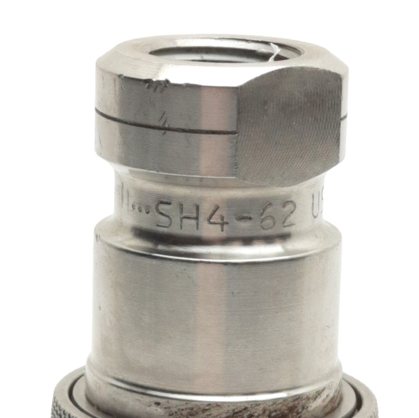 Used Parker SH4-62 60 Series Quick Connect Hydraulic Coupling, 1/2in NPTF to 1/2in QD