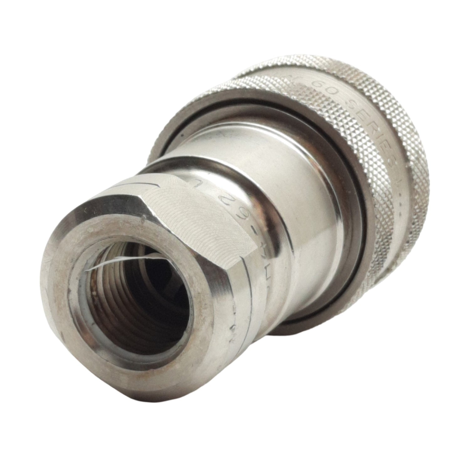 Used Parker SH4-62 60 Series Quick Connect Hydraulic Coupling, 1/2in NPTF to 1/2in QD