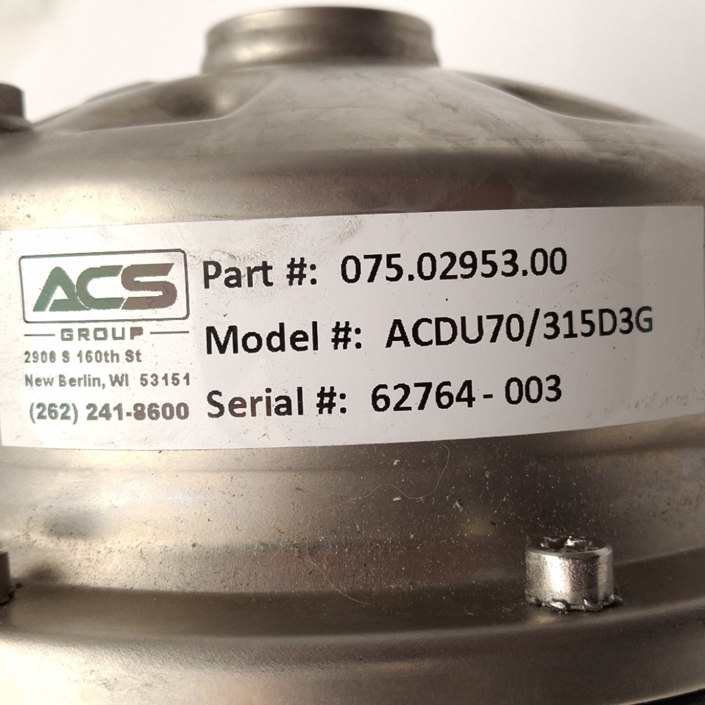 Used Ebara ACDU70/315D3G Centrifugal Pump 3Ø 230/460VAC 1-1/2HP 39GPM 1" & 1-1/4" NPT