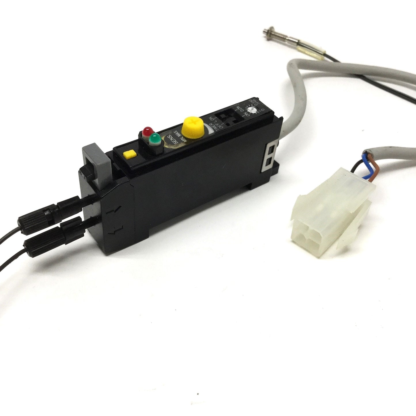 Used Optex FA JRF-N Fiber Optic Sensor Amplifier, NPN, Red LED 660nm, 10-30VDC