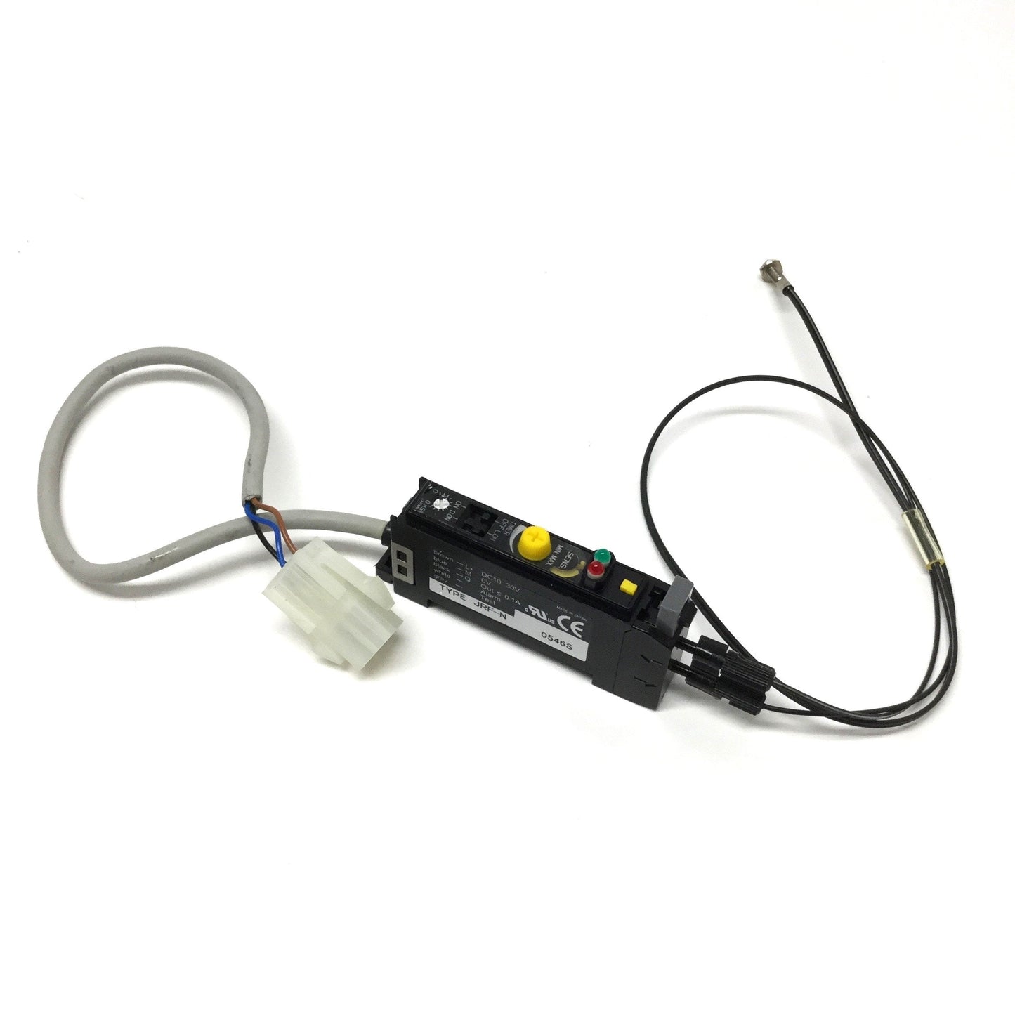 Used Optex FA JRF-N Fiber Optic Sensor Amplifier, NPN, Red LED 660nm, 10-30VDC