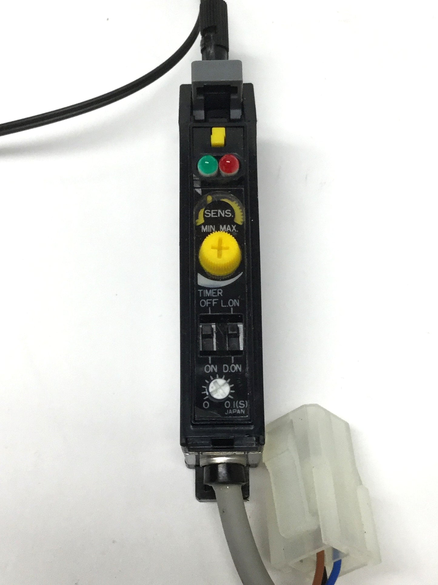 Used Optex FA JRF-N Fiber Optic Sensor Amplifier, NPN, Red LED 660nm, 10-30VDC