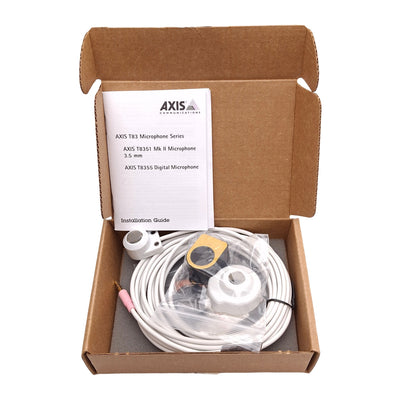 New AXIS 01560-001 T8351 MK II Microphone, -22dB~126dB, 3.5mm Plug, 2-10VDC, 5m Long