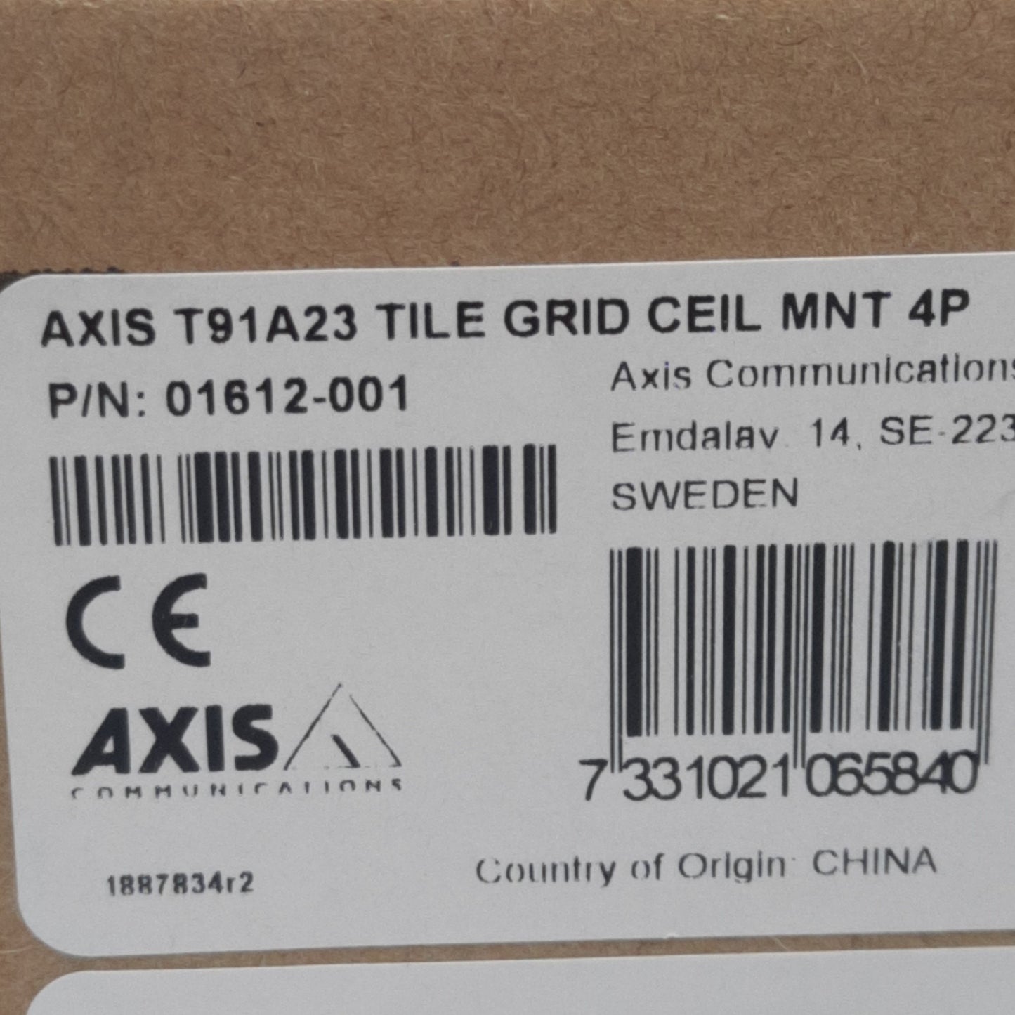 New Lot of 4 Axis 01612-001 T91A23 Tile Grid Ceiling Mount, ø111.5mm x 23.5mm
