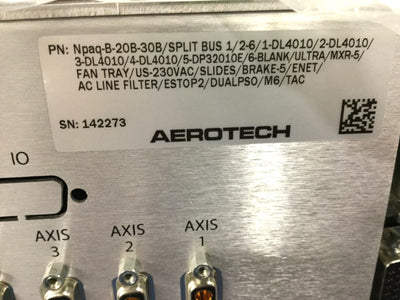 New – Open box Aerotech A3200 Npaq-B-20B-30B 6-Axis Controller 3U Rack Mount w/5x Drives 230VAC