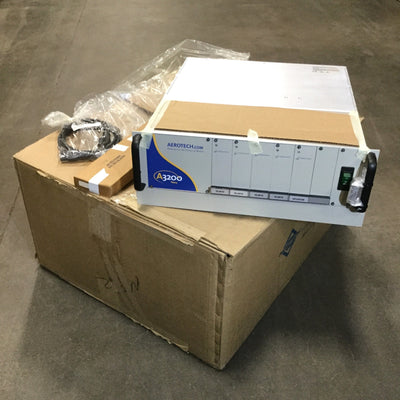 New – Open box Aerotech A3200 Npaq-B-20B-30B 6-Axis Controller 3U Rack Mount w/5x Drives 230VAC