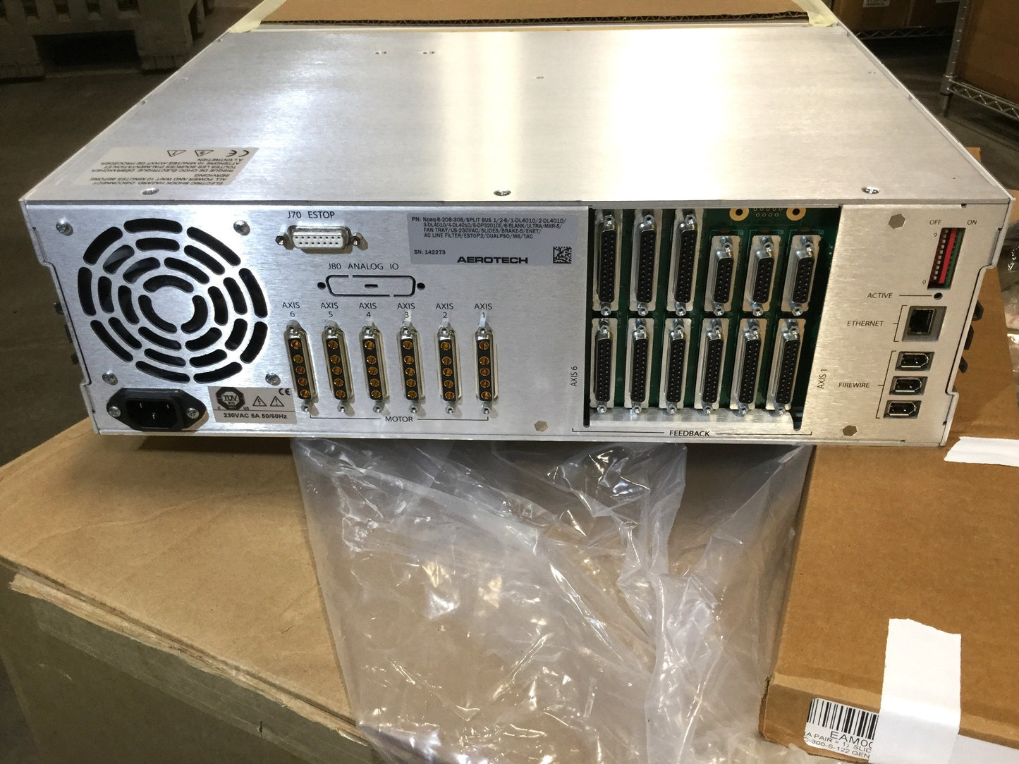 New – Open box Aerotech A3200 Npaq-B-20B-30B 6-Axis Controller 3U Rack Mount w/5x Drives 230VAC