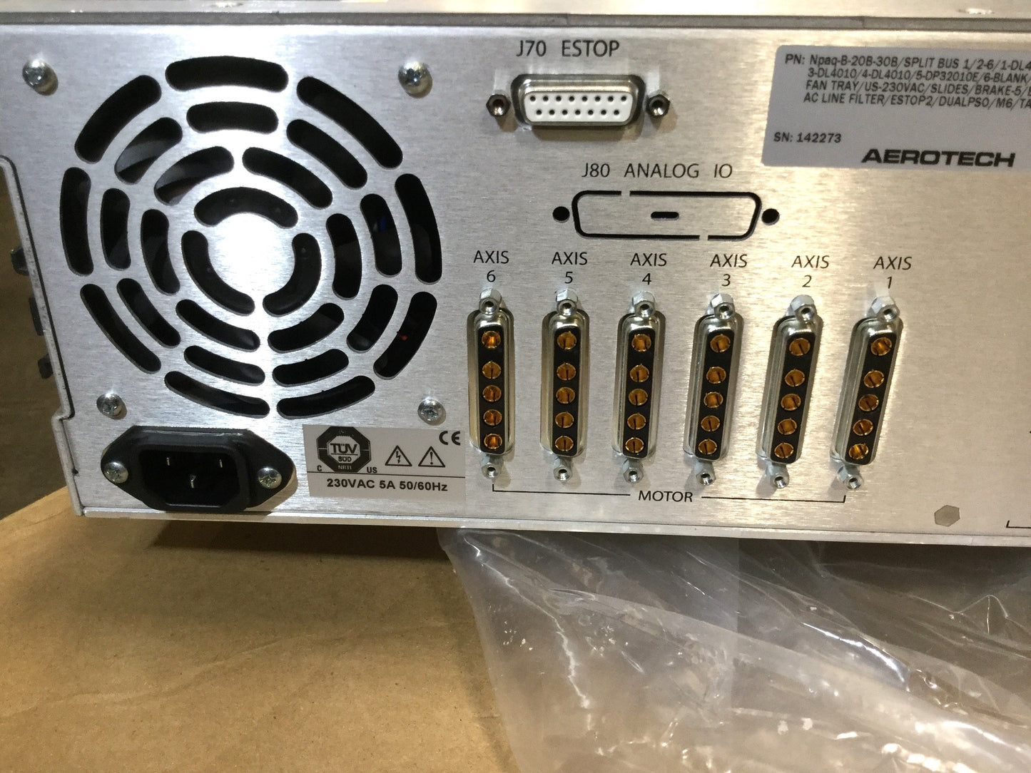 New – Open box Aerotech A3200 Npaq-B-20B-30B 6-Axis Controller 3U Rack Mount w/5x Drives 230VAC