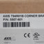 New Axis 5507-601 T94R01B Corner Bracket For Cameras, Wall Mounted, 171.7x120x102mm