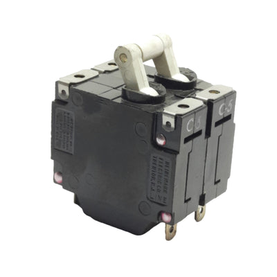 Used Eaton Heinemann JA2-A3-A Circuit Breaker, 240VAC 12A, Panel Mount, 2-Poles