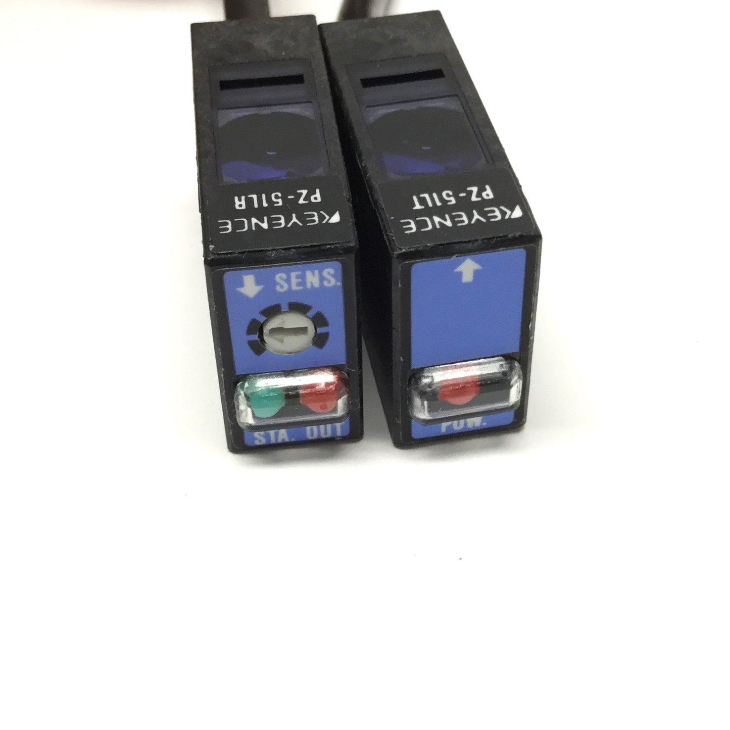 Used Keyence PZ-51L Photoelectric Thrubeam Transmitter & Receiver 7m Range, 12-24VDC