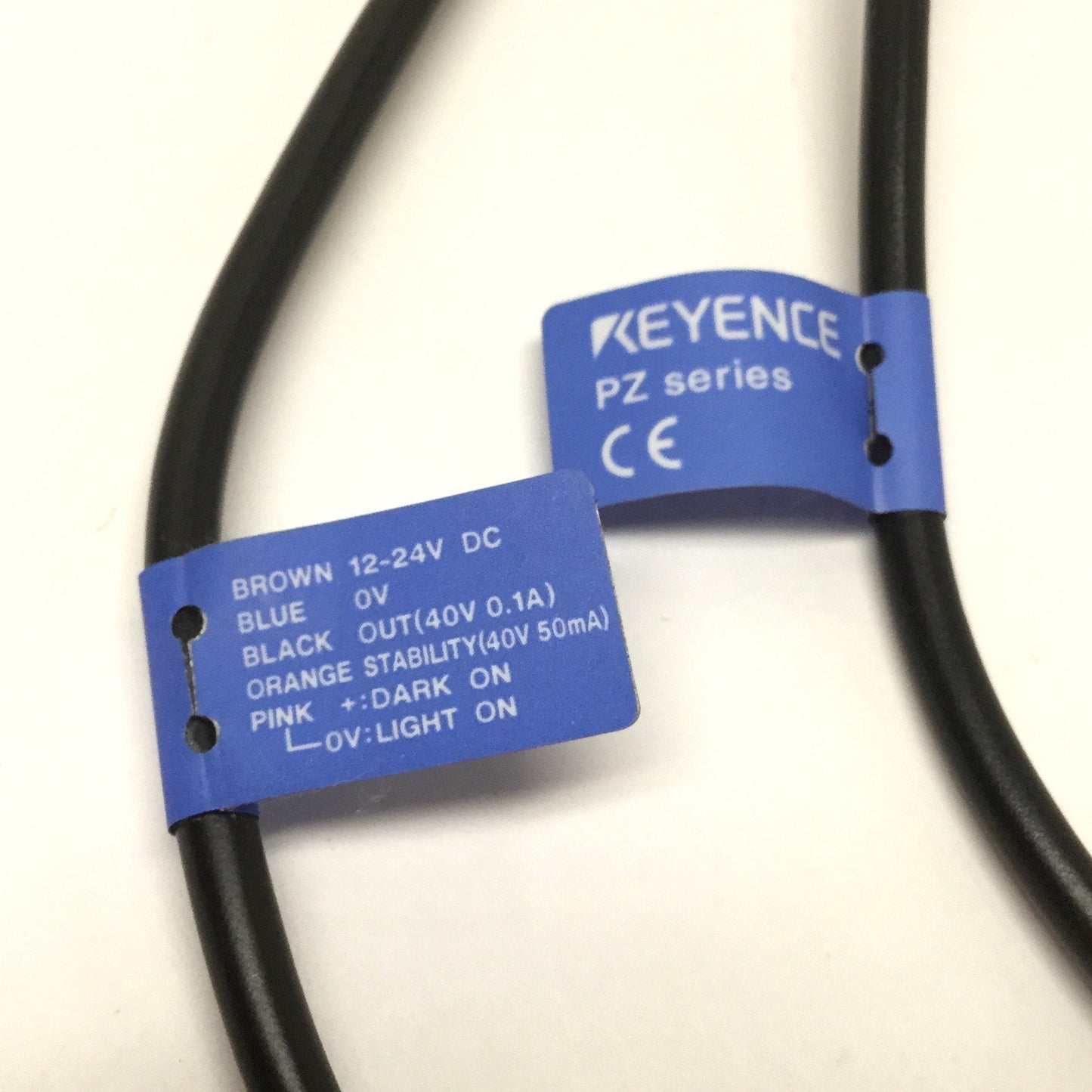 Used Keyence PZ-51L Photoelectric Thrubeam Transmitter & Receiver 7m Range, 12-24VDC