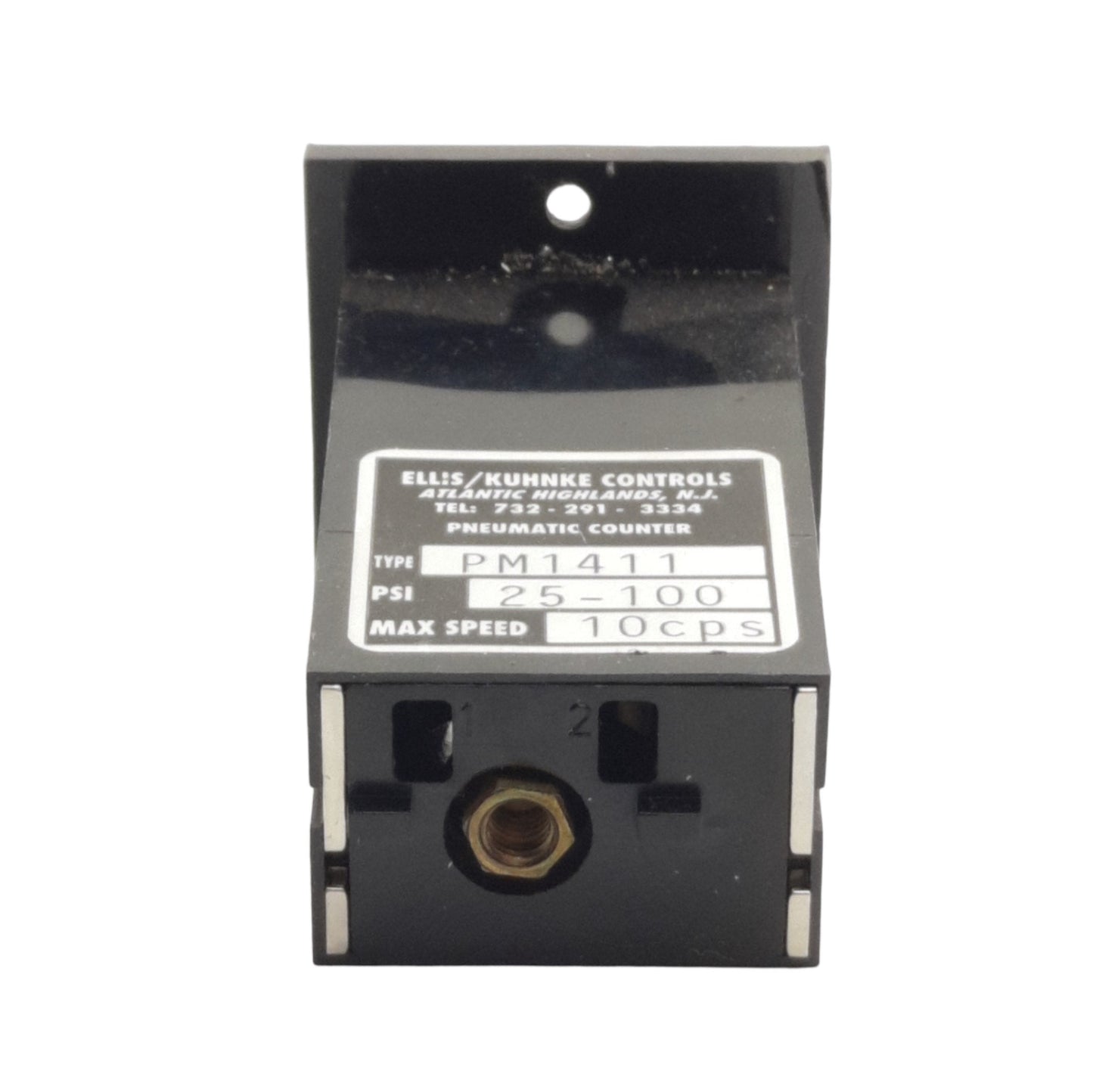 Used Ellis/Kuhnke Controls PM1411 Pneumatic Counter, Range: 25-100psi, Speed: 10cps