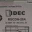 Used IDEC RSCDN-20A Solid-State Relay, 4-32VDC In, 48-600VAC 20A, SPST-NO, DIN Rail