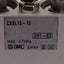 Used SMC CXSL15-75 Guided Cylinder, ø15mm Bore, 75mm Stroke, 0.7MPa, M5x0.8 Ports