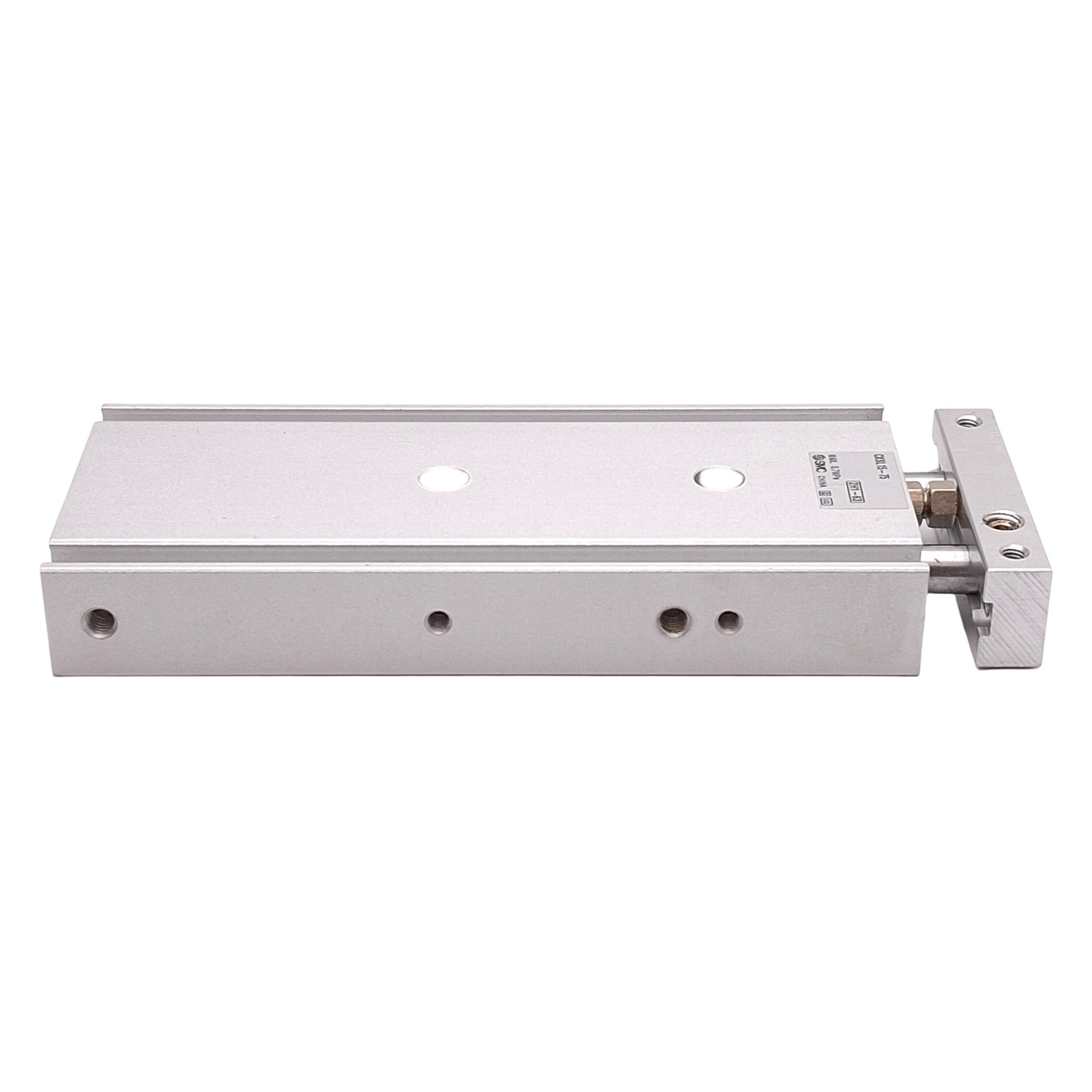 Used SMC CXSL15-75 Guided Cylinder, ø15mm Bore, 75mm Stroke, 0.7MPa, M5x0.8 Ports
