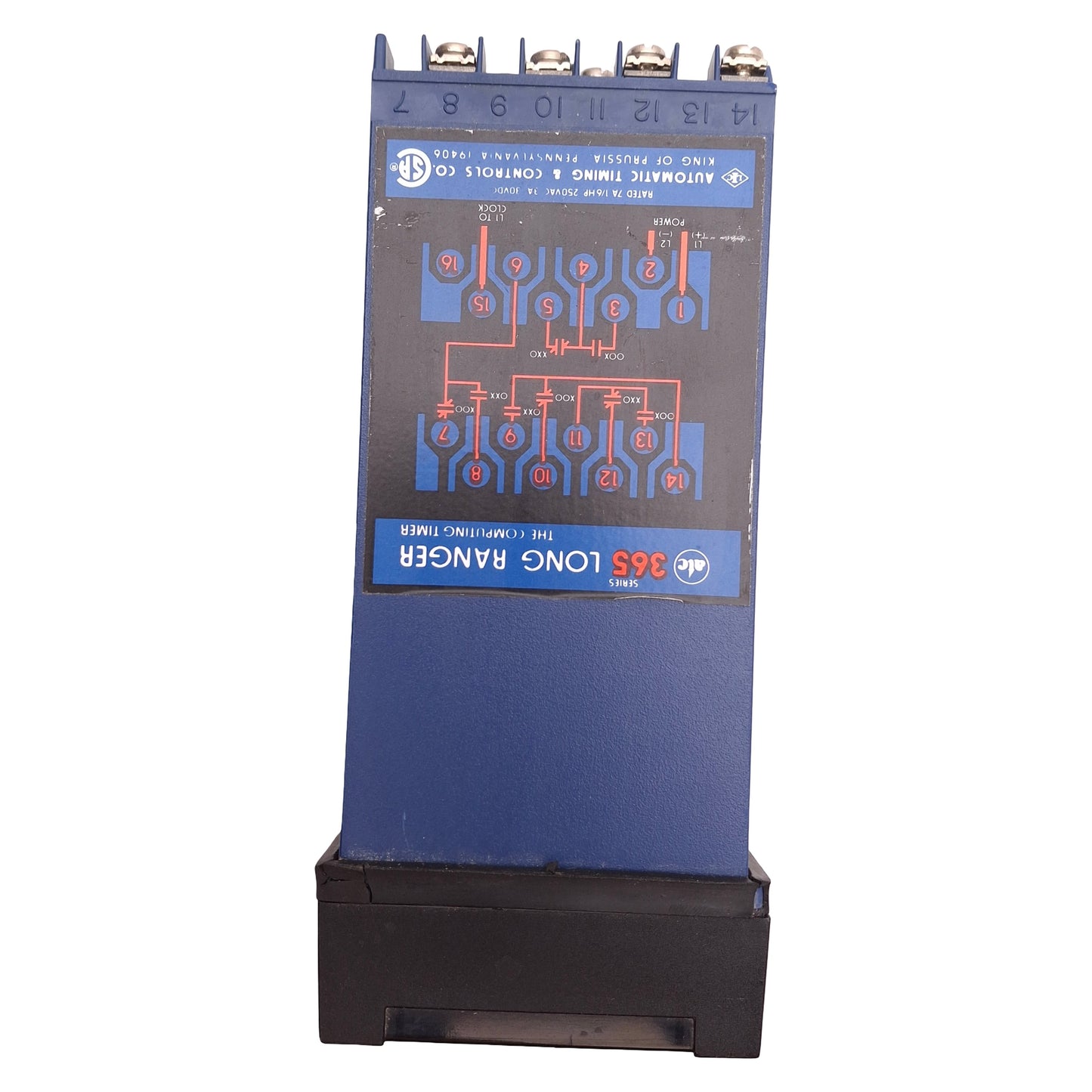 Used ATC 365A300Q30PX Long Ranger Timer 0.01s to 999hrs, 120VAC, Relay Output DPDT