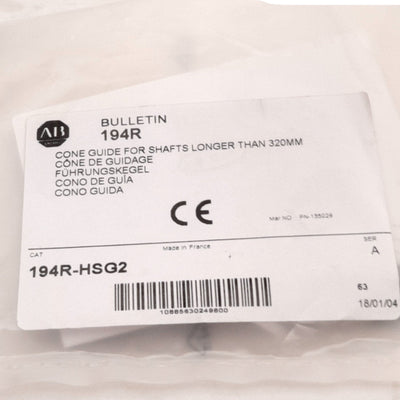 New Allen-Bradley 194R-HSG2 Cone Shaft Guide for 194R Disconnect Switch
