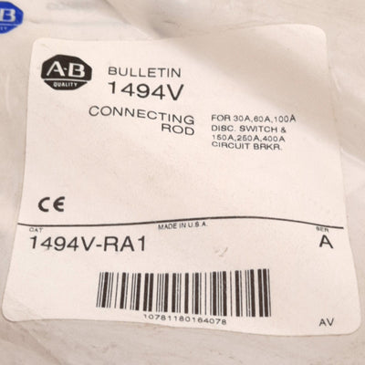 New Allen-Bradley 1494V-RA1 Variable Depth Connecting Rod for Short Operating Handle