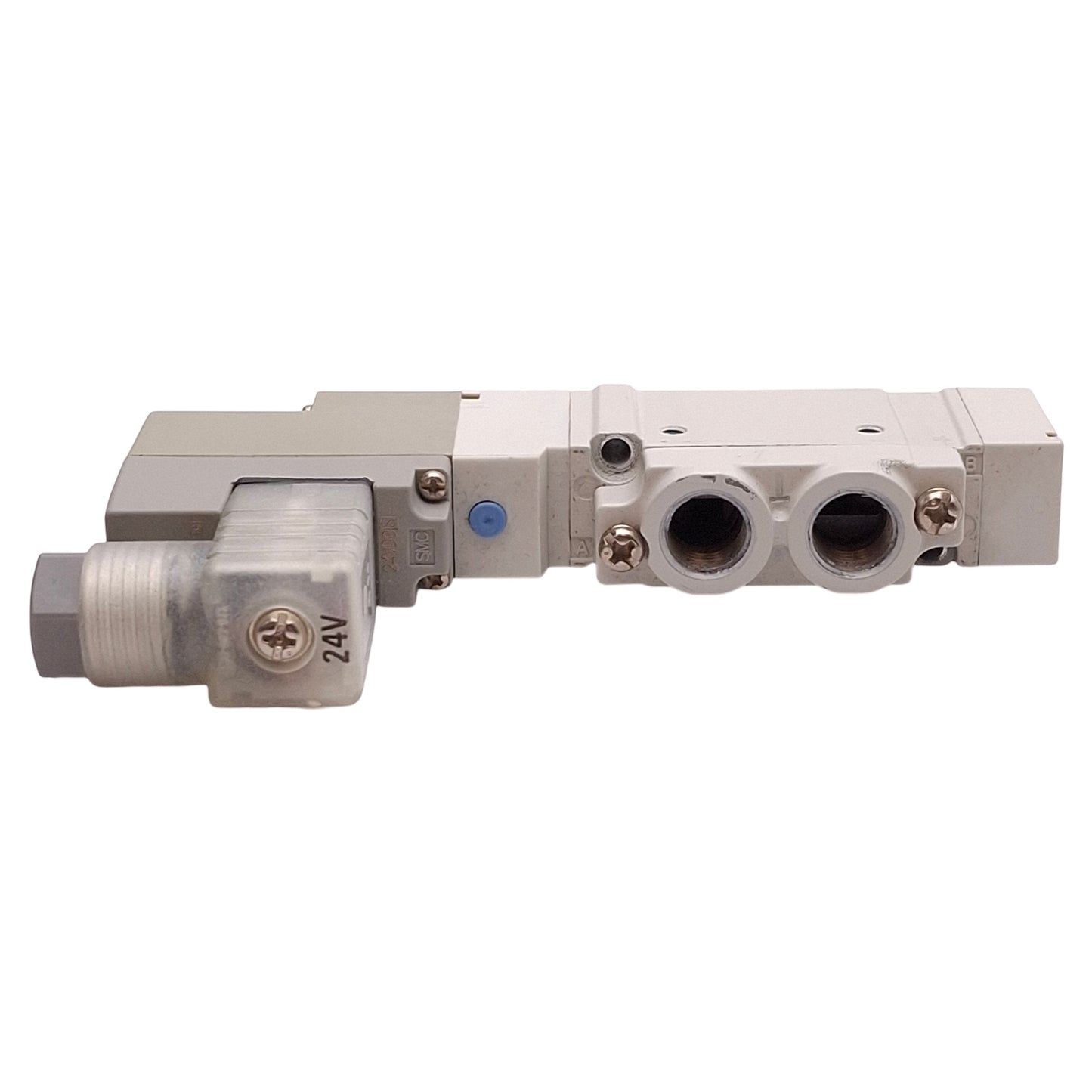 Used SMC SY5120-5DZ-01T Solenoid Valve 2-Position Single, 0.7MPa, 1/8NPTF, 24VDC Coil