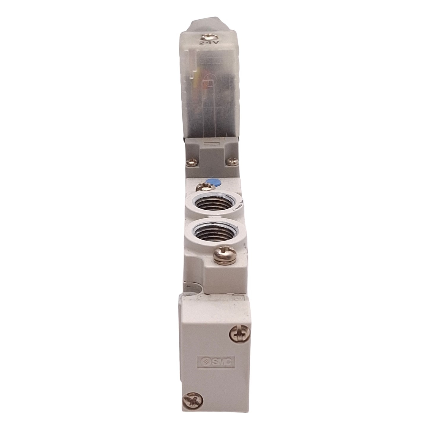 Used SMC SY5120-5DZ-01T Solenoid Valve 2-Position Single, 0.7MPa, 1/8NPTF, 24VDC Coil