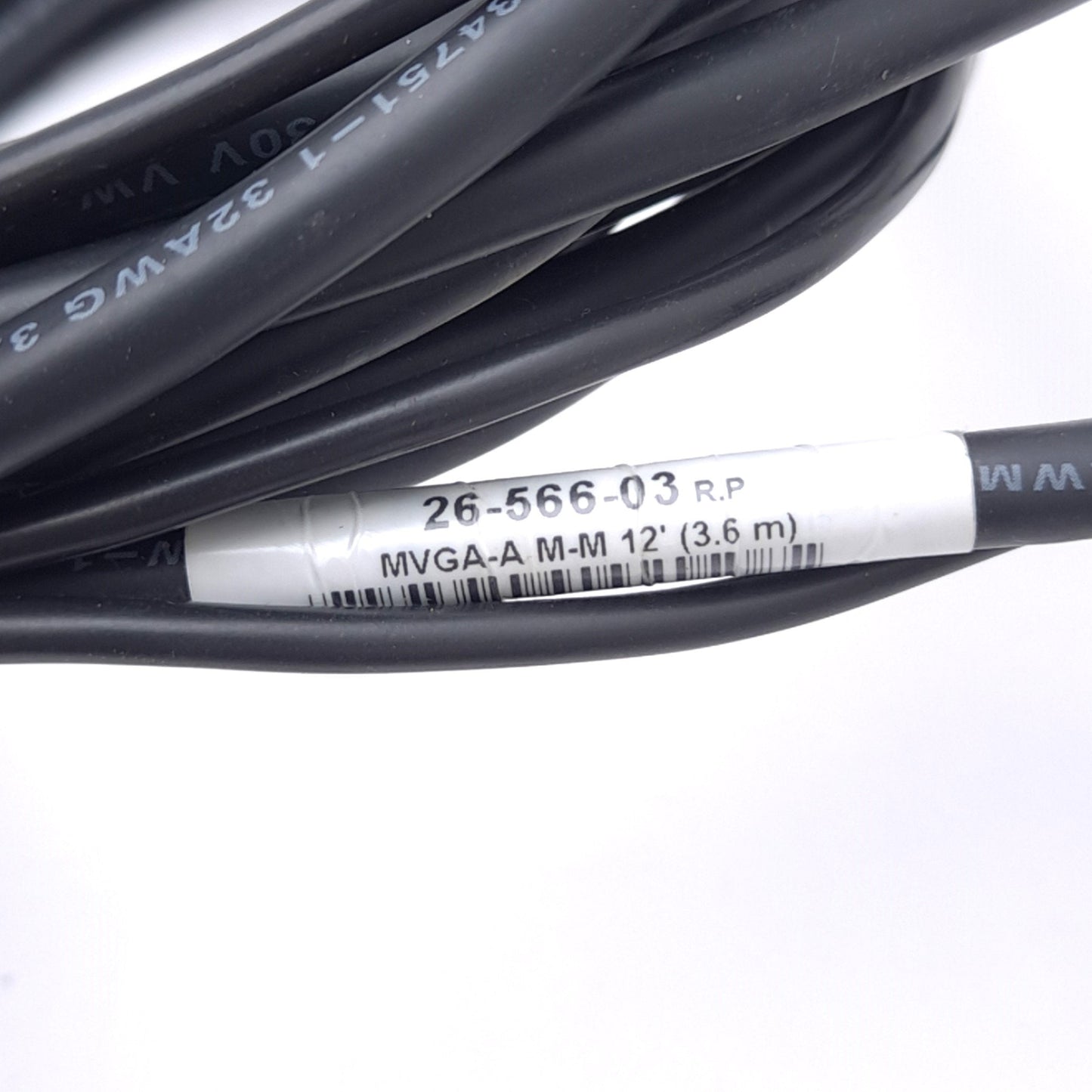 Used Extron 26-566-03 Rev P MVGA-A M-M Audio Cable, D-Sub 15-Pin HD, 3.5mm Jack, 12ft