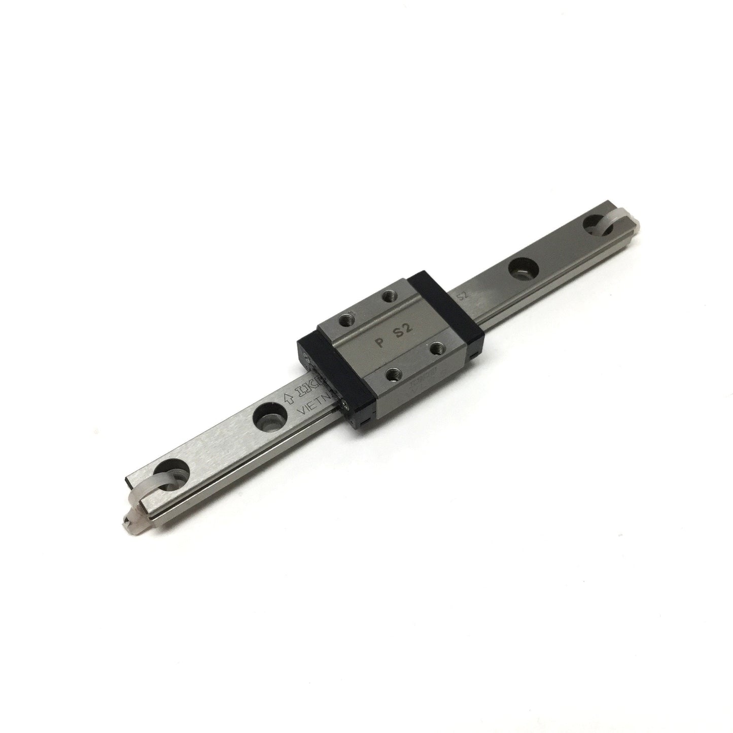 Used IKO LWL9B Linear Ball Bearing Carriage Slide on 115mm Guide Rail, 9mm Wide