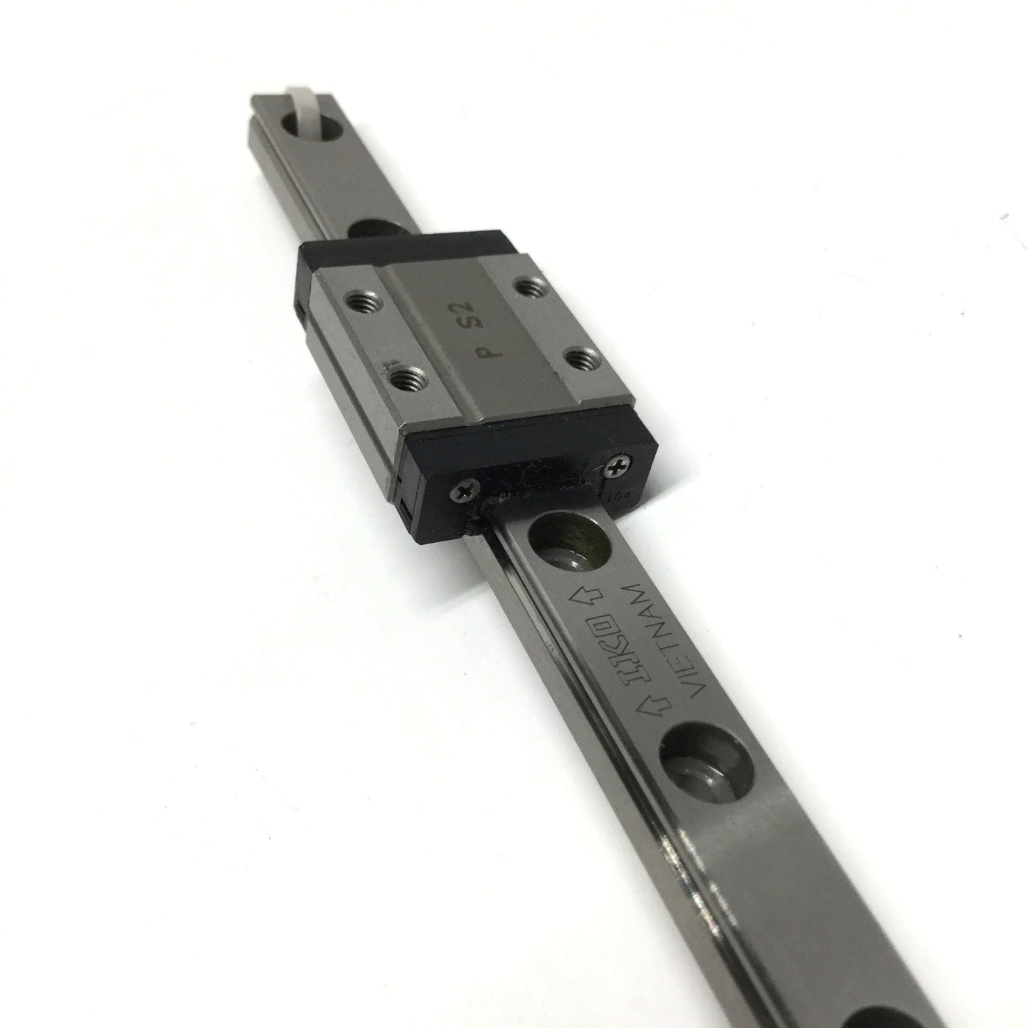 Used IKO LWL9B Linear Ball Bearing Carriage Slide on 115mm Guide Rail, 9mm Wide