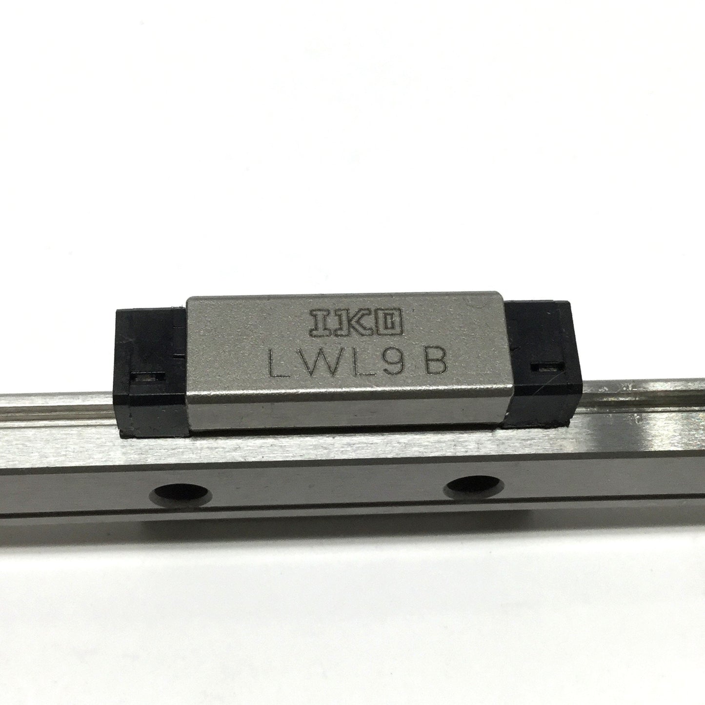 Used IKO LWL9B Linear Ball Bearing Carriage Slide on 155mm Guide Rail, 9mm Wide