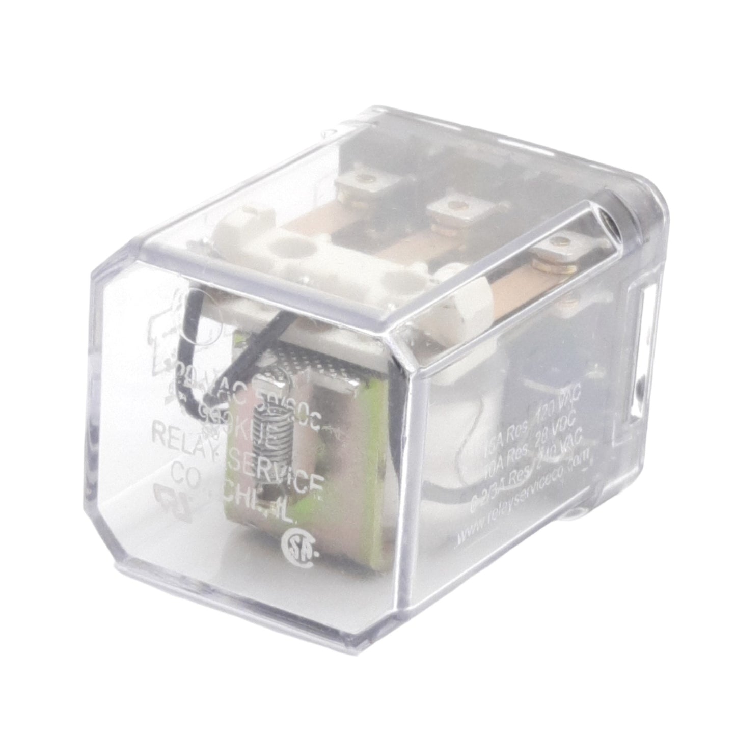 Used Relay Service Co 999KUE General Purpose Relay 240VAC/28VDC 10A 3PDT, 115VAC Coil