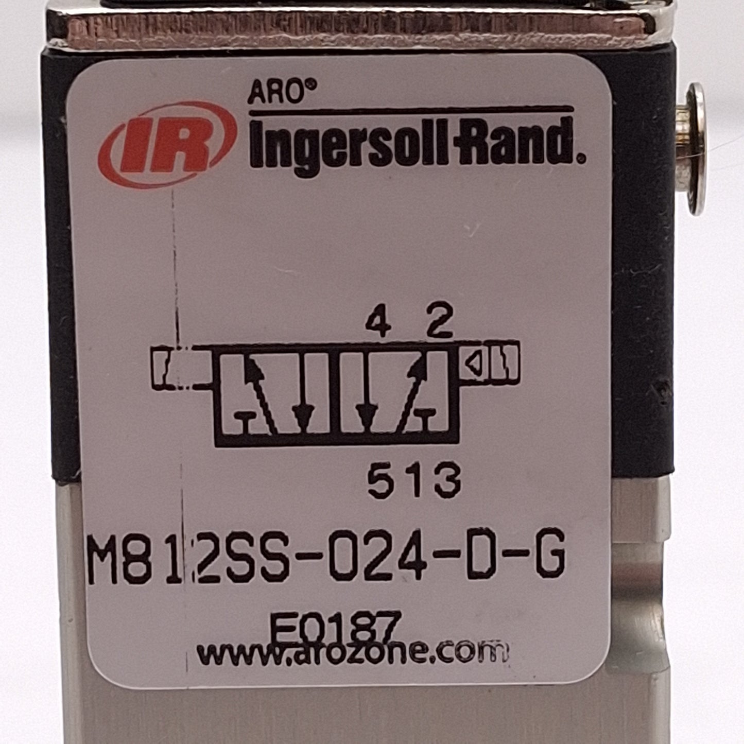 Used Ingersoll Rand M812SS-024-D-G Solenoid Valve 2-Position, 1/8NPTF, 24VDC Coil