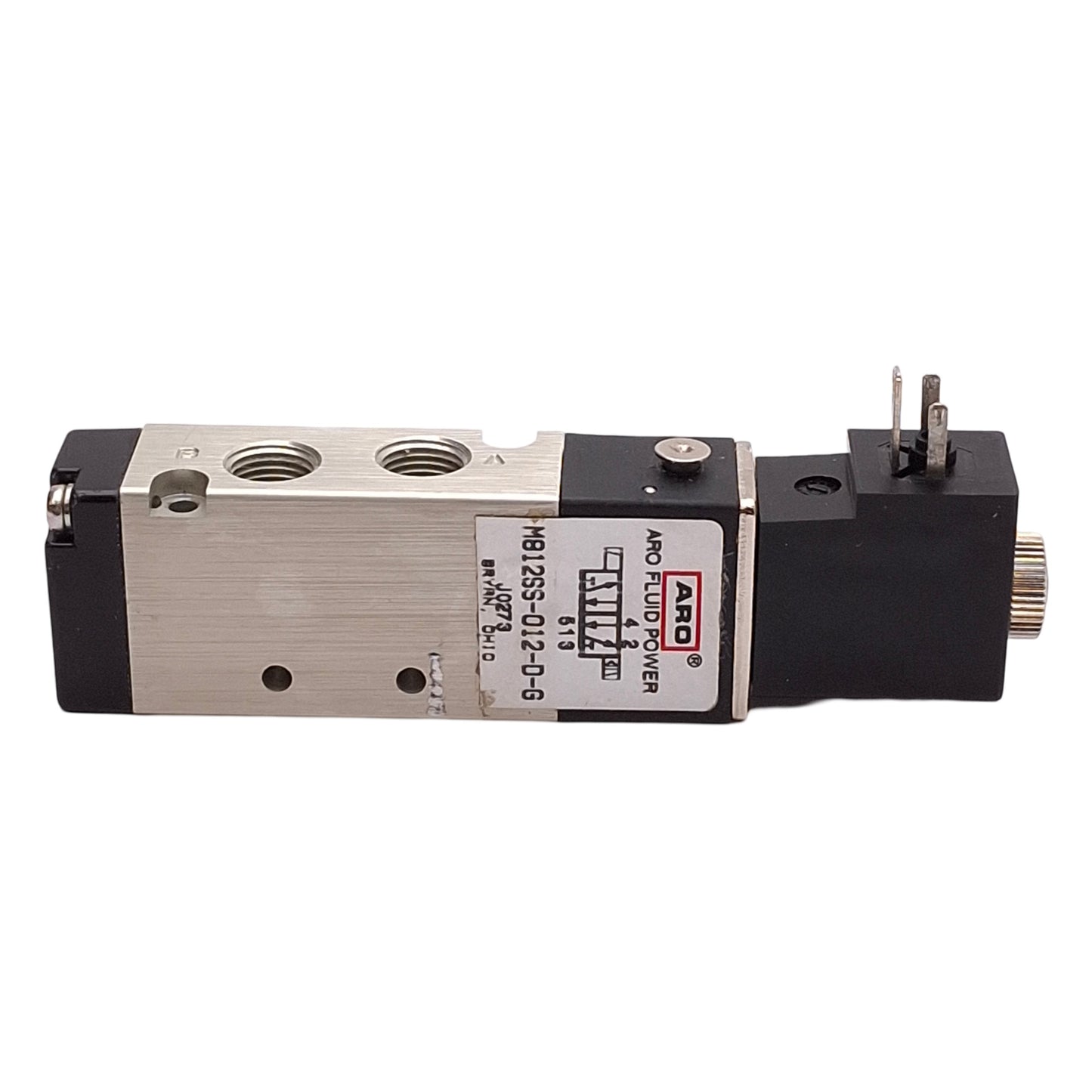 Used Ingersoll Rand M812SS-012-D-G Solenoid Valve 2-Position, 1/8NPTF, 12VDC Coil